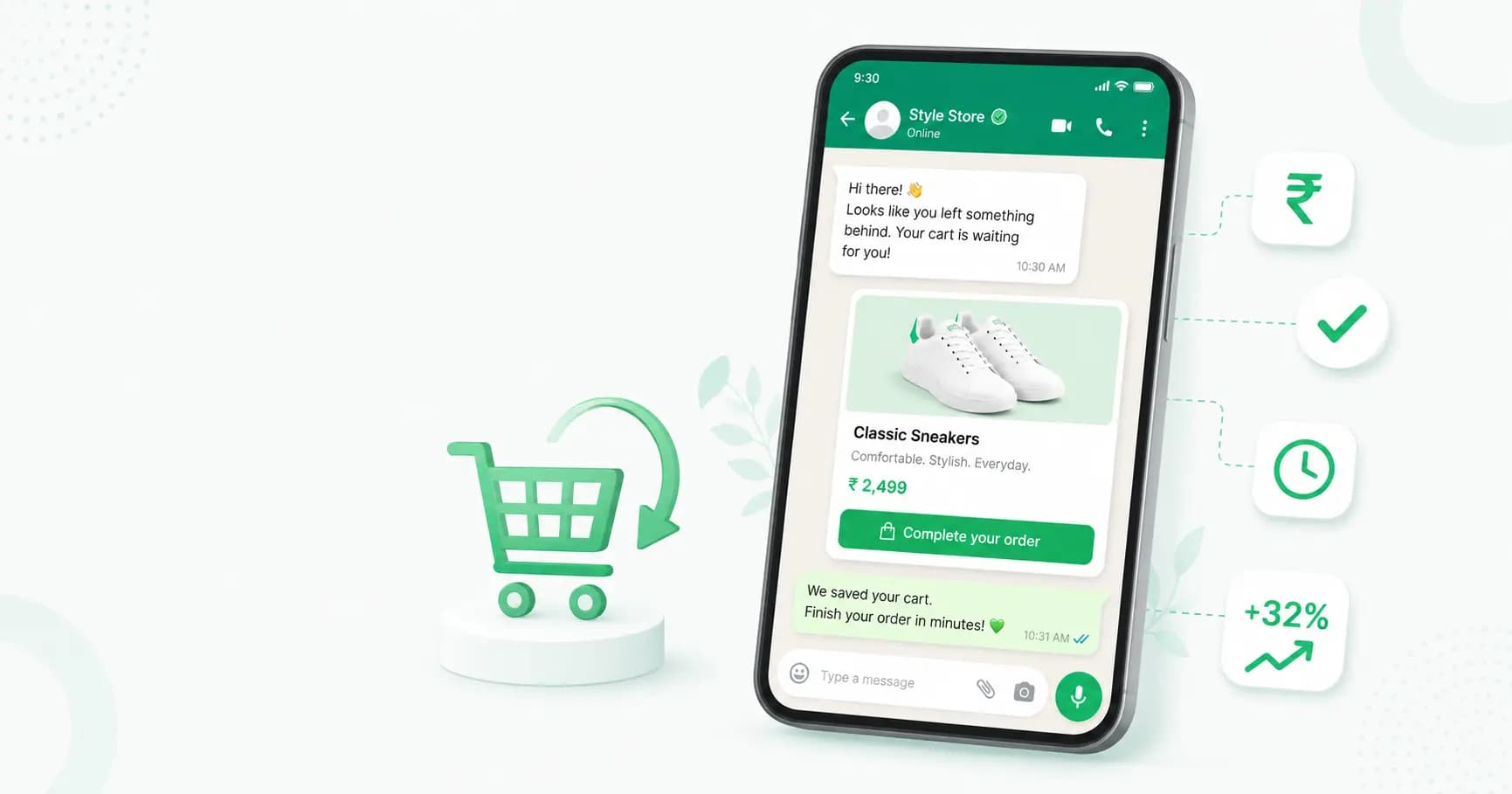 WhatsApp Abandoned Cart Recovery for Shopify Stores (2026 Guide)